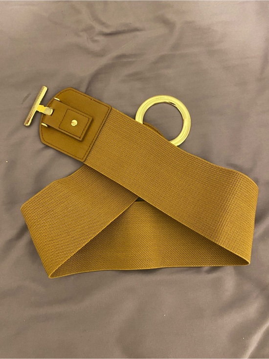 Vince Camuto Black & Brown Elastic Belts with Gold-Tone Signature Buckle main image 10